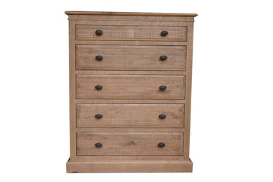 Provence 5 Drawer Tallboy - Natural