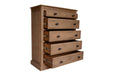 Provence 5 Drawer Tallboy - Natural