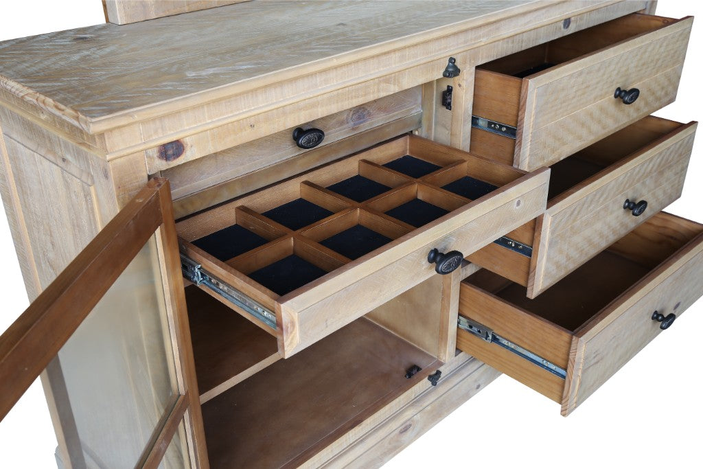 Provence 5 Drawer 1 Door Dresser - Natural