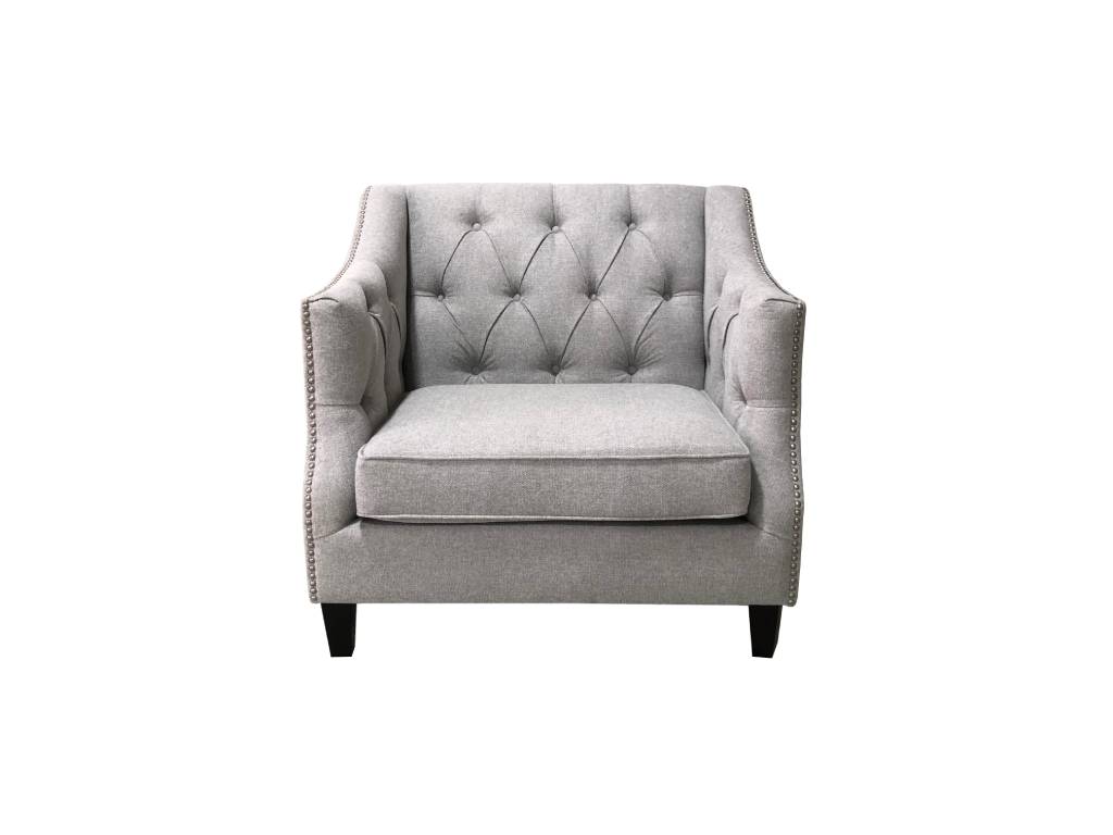 Stowe Quilted Armchair - Latte