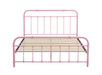 Rosie Metal Double Bed Frame - Pink