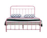 Rosie Metal Double Bed Frame - Pink