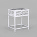 Cabana Rattan Bedside Table with Glass Top