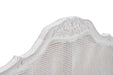 Versailles Carved Oak & Rattan Queen Bed - Antique White