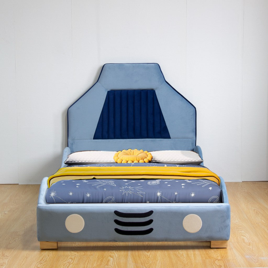Racer Kids Car Bed - King Single - Blue