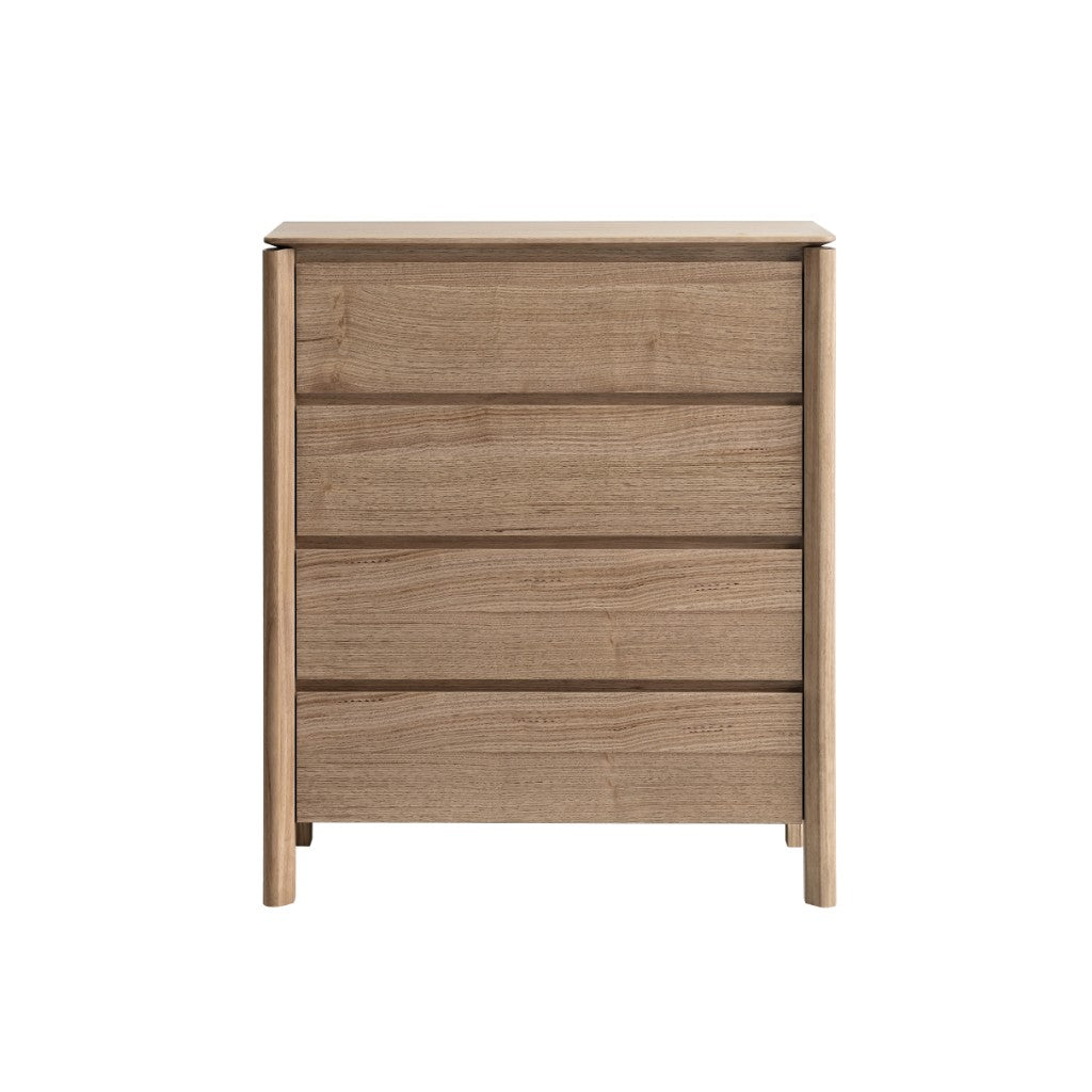 Lunara 4 Drawer Tallboy - Light Smoke