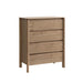 Lunara 4 Drawer Tallboy - Light Smoke