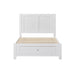 Selby King Single Bed with Drawer - White