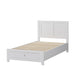 Selby King Single Bed with Drawer - White