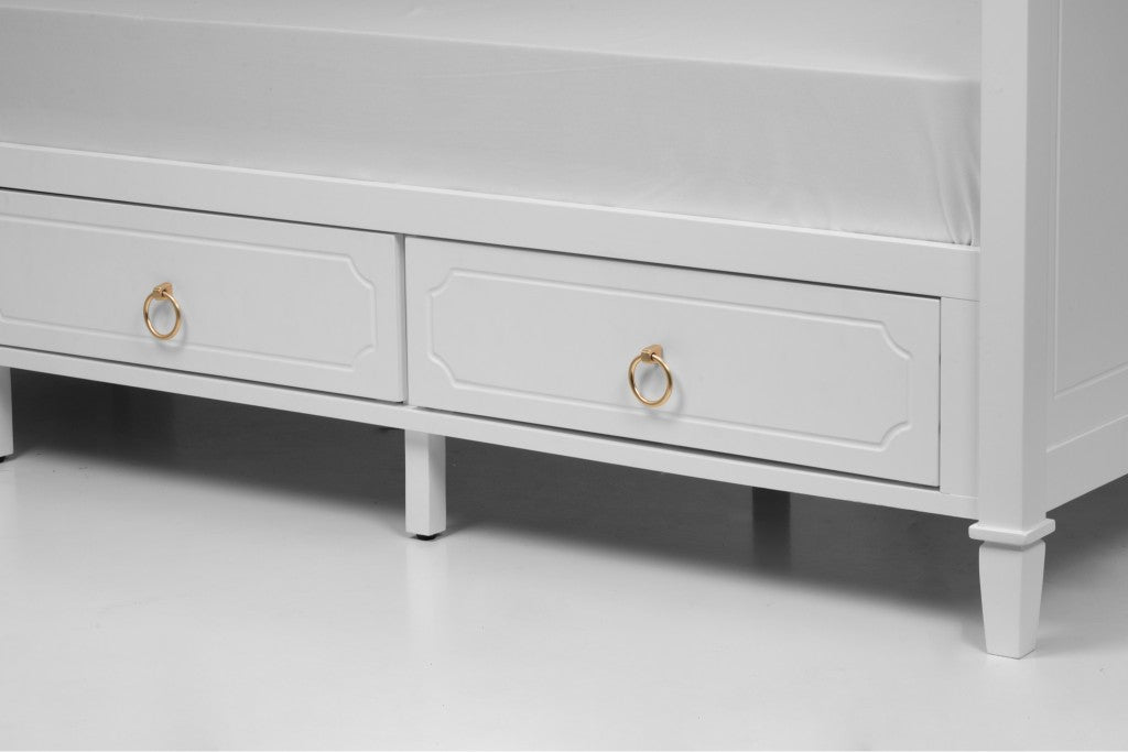 Mirabel 3 Drawer King Single Daybed - White