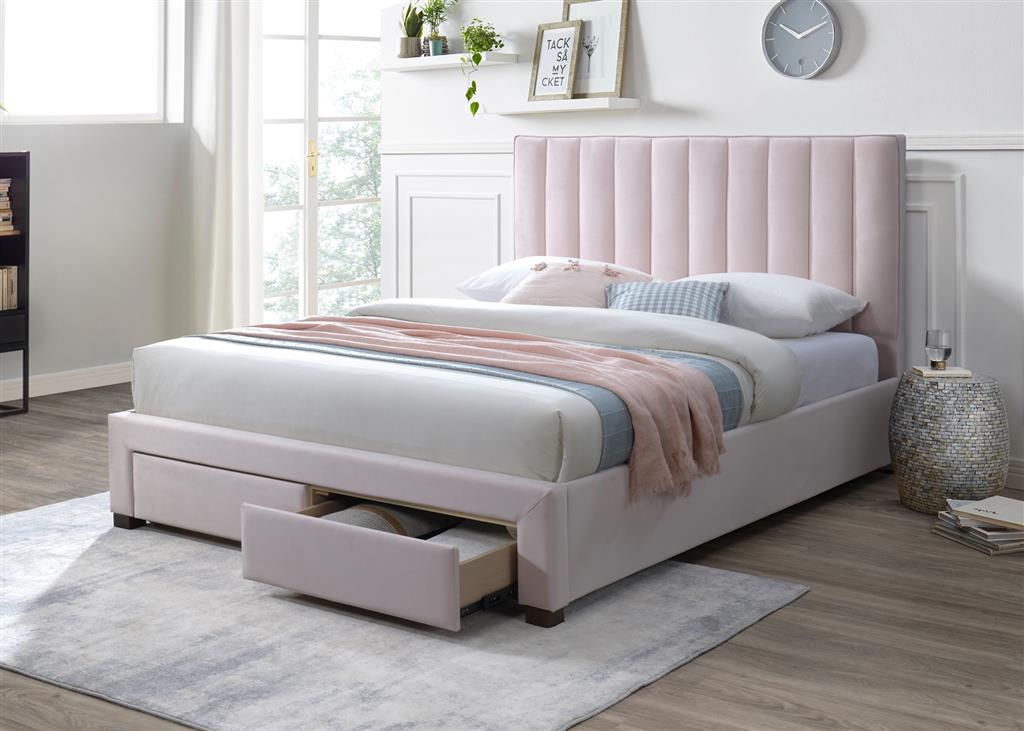 Mabel Storage King Bed - Pink