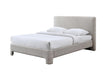 Serena Padded Upholstered King Bed - Stone