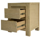Kauri 2 Drawer Bedside Table - Smoke