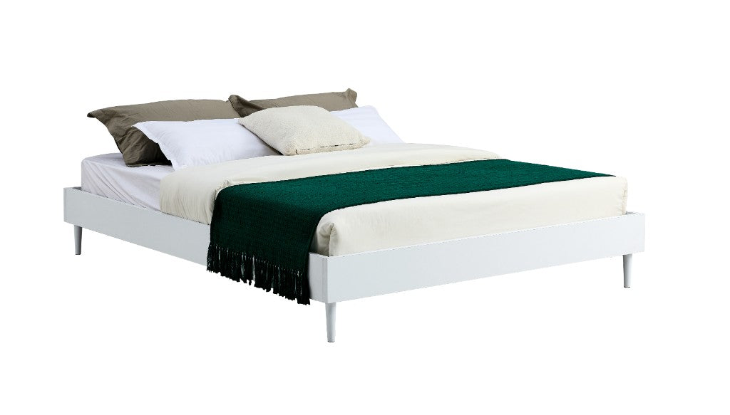 Lyra Low Profile King Single Bed Frame - White