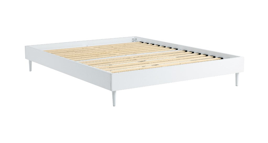 Lyra Low Profile King Single Bed Frame - White
