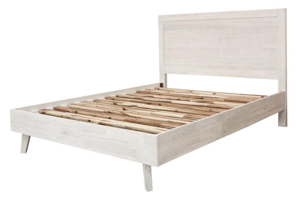 Paloma King Bed - Brushed White