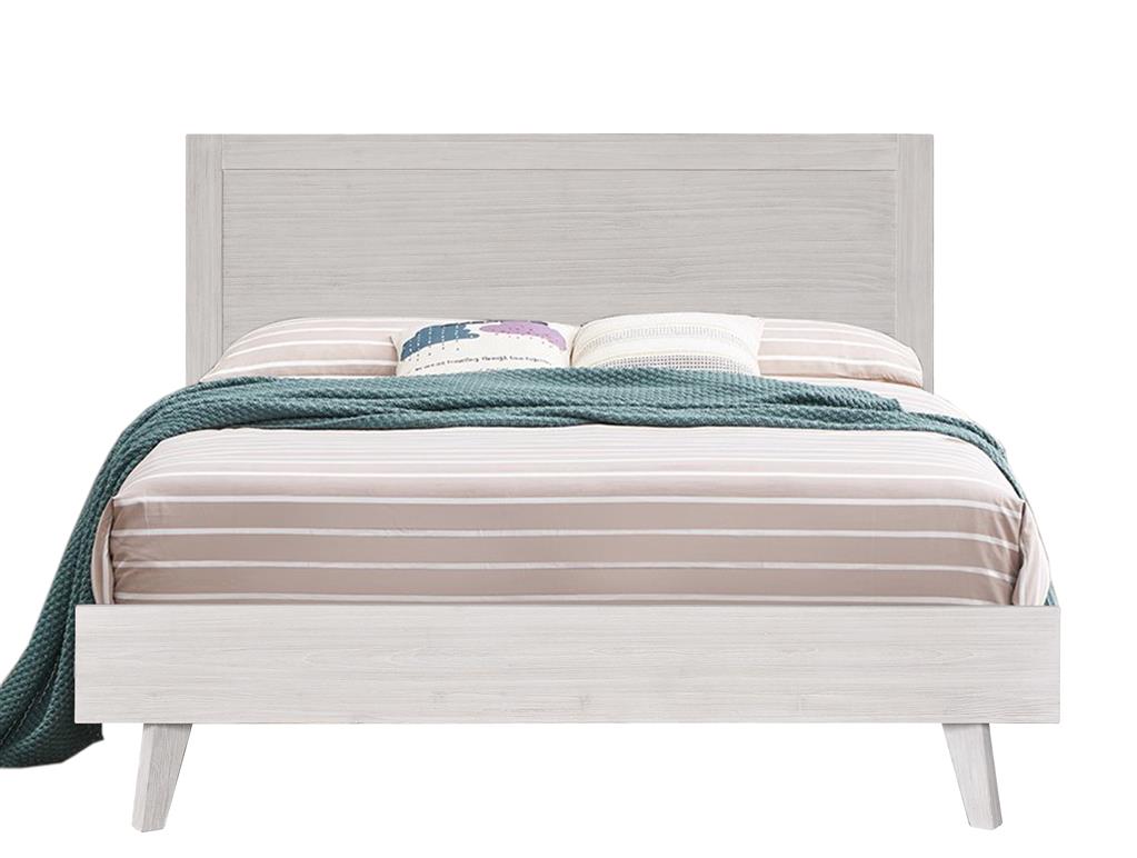 Paloma King Bed - Brushed White