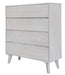 Paloma 4 Drawer Tallboy - Brushed White