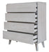 Paloma 4 Drawer Tallboy - Brushed White