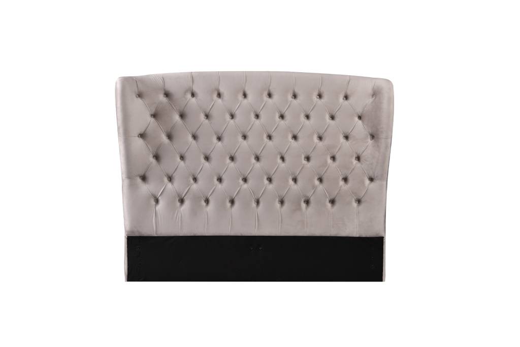 Aurora Winged Velvet Double Bed