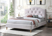 Twinkle Diamond Button Velvet King Single Bed - Pink