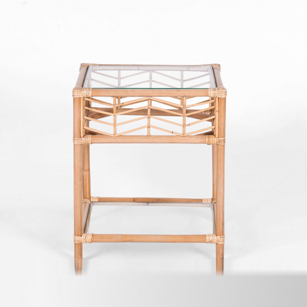 Cabana Rattan Round Bedside Table