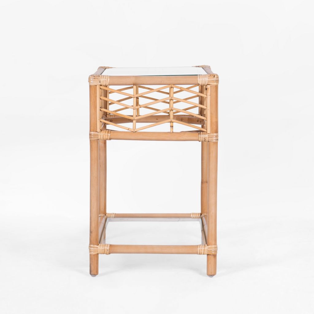 Cabana Rattan Round Bedside Table