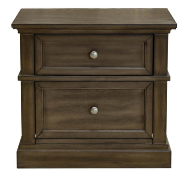Bendigo 2 Drawer Bedside - Smoked Wood