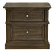 Bendigo 2 Drawer Bedside - Smoked Wood