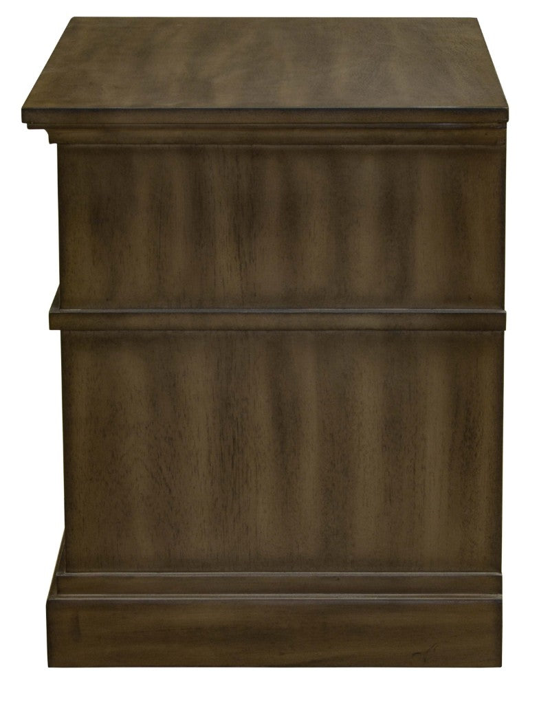 Bendigo 2 Drawer Bedside - Smoked Wood