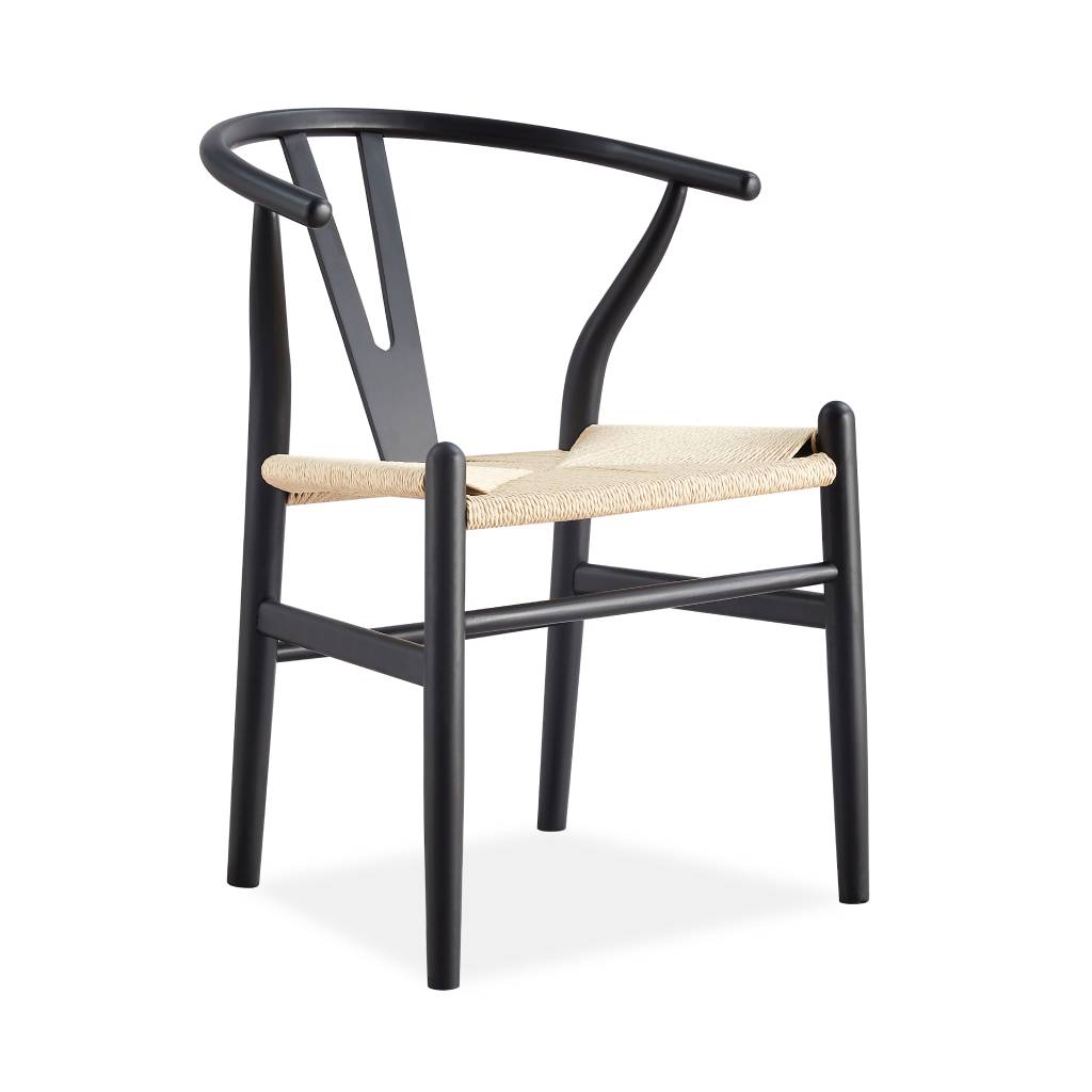 Arden Wishbone Dining Chair with Woven Seat
