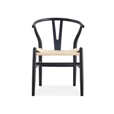 Arden Wishbone Dining Chair with Woven Seat