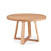 Arden Elm Round Dining Table 120cm - Natural