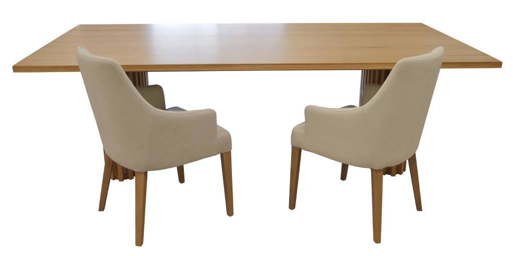 Karri Blue Gum Dining Table 210cm - Natural