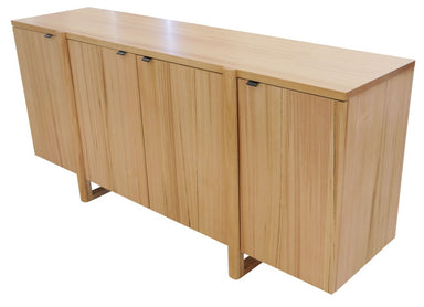 Karri Blue Gum 4 Door Buffet 180cm - Natural