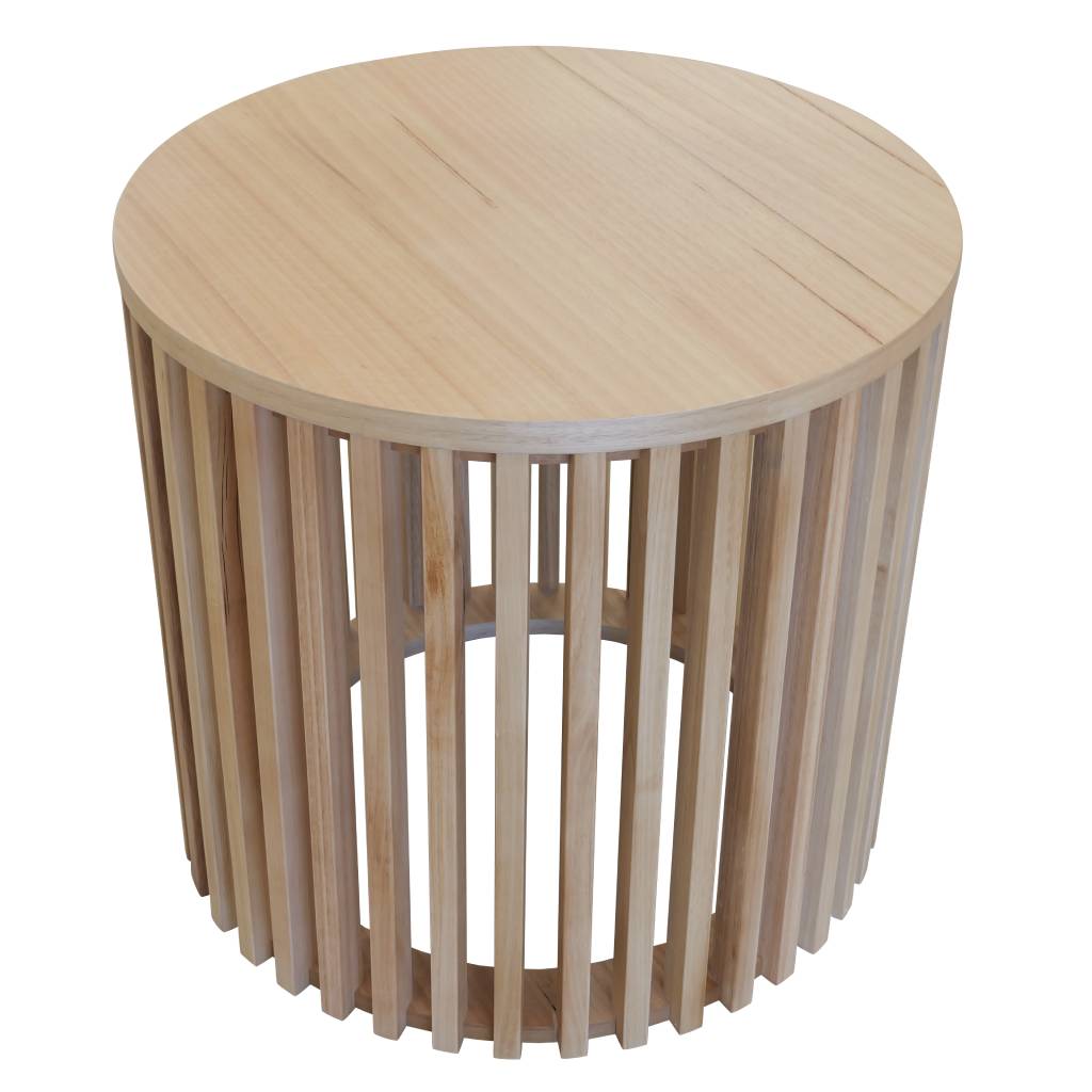 Karri Blue Gum Round Lamp Table 65cm - Natural