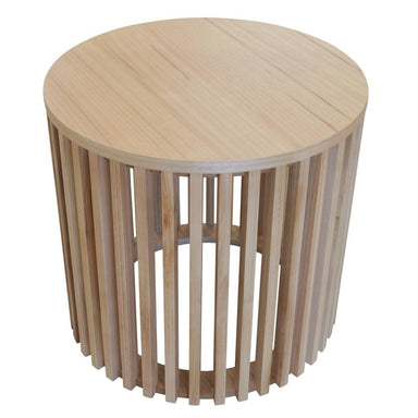 Karri Blue Gum Round Lamp Table 65cm - Natural
