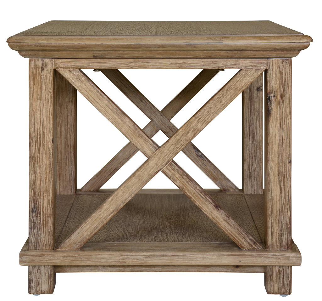 Kingsley Lamp Table - Brushed Khaki