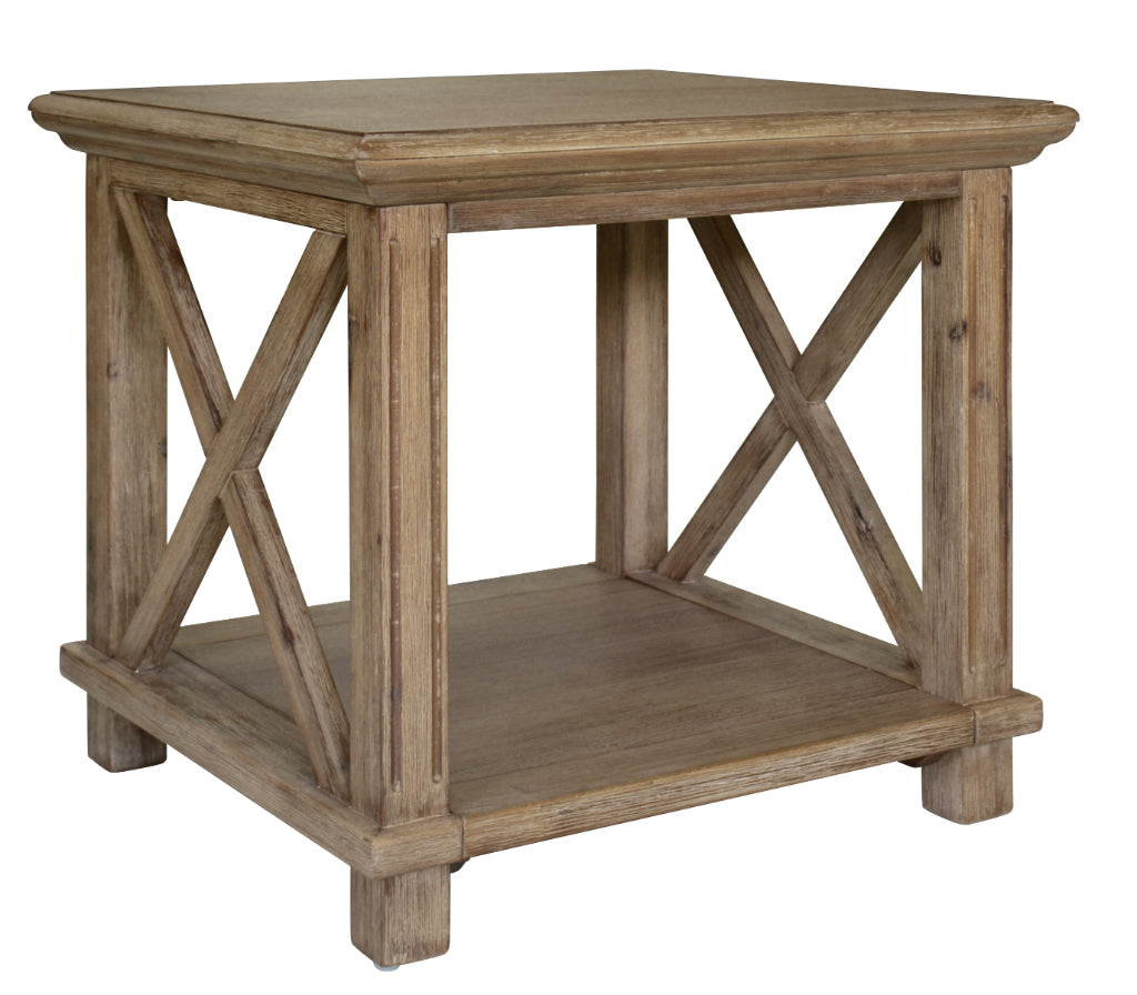 Kingsley Lamp Table - Brushed Khaki