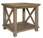 Kingsley Lamp Table - Brushed Khaki