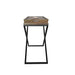 Trellis Cross Leg Console Table with 2 Trays - Nutmeg
