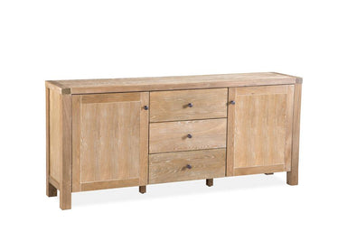 Abbey 3 Drawer 2 Door Buffet 180cm - Natural Wash