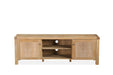 Abbey 2 Door Entertainment Unit 180cm - Natural Wash