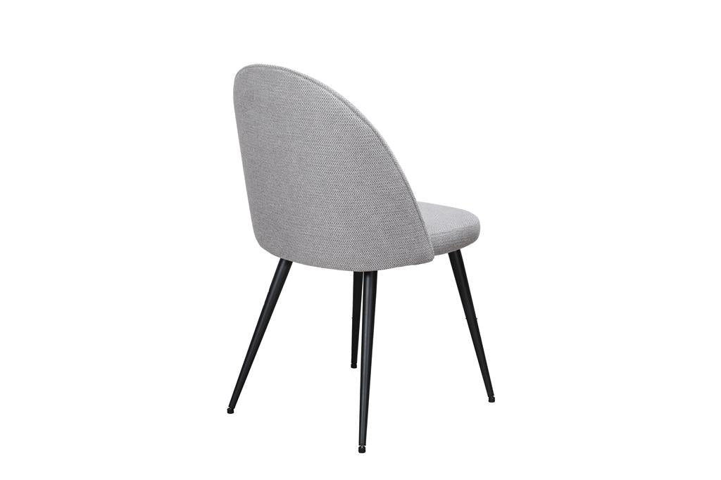 Marmo Fabric Dining Chair - Grey