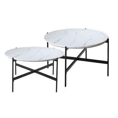Marmo Nesting Coffee Tables - White