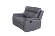 Wentworth Leather 2 Seater Recliner Sofa - Graphite
