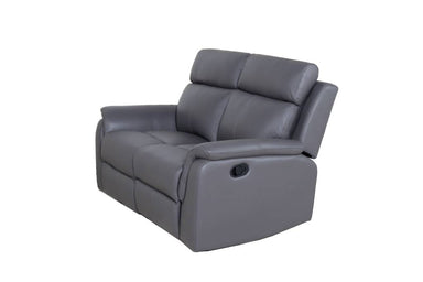Wentworth Leather 2 Seater Recliner Sofa - Graphite
