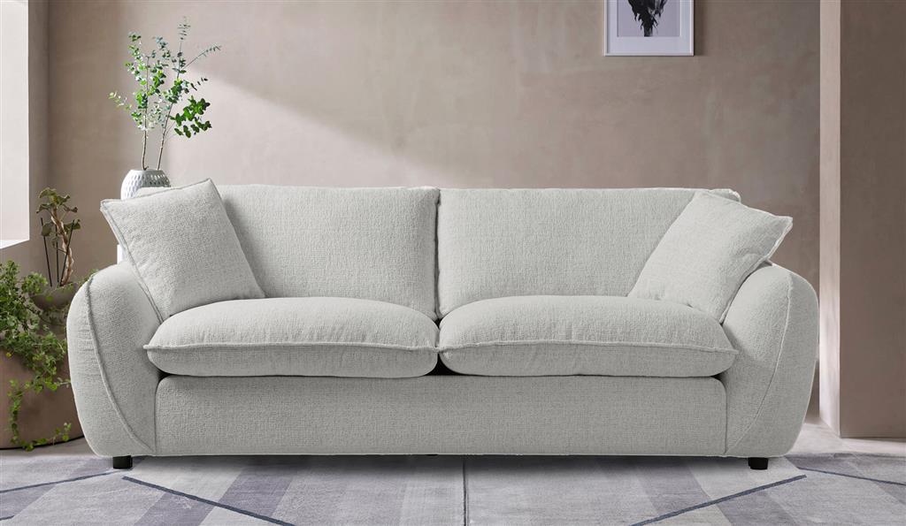 Braxton 3 Seater Feather Blend Sofa - Snow