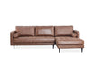 Cavell 2 Seater Sofa with Right Chaise - Saddle