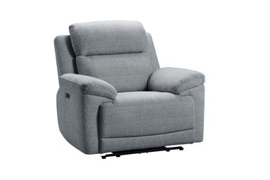 Elliot Fabric Power Recliner Chair - Grey
